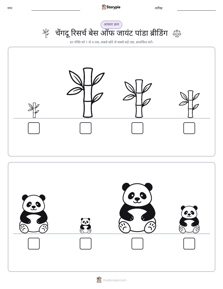 आकार क्रम