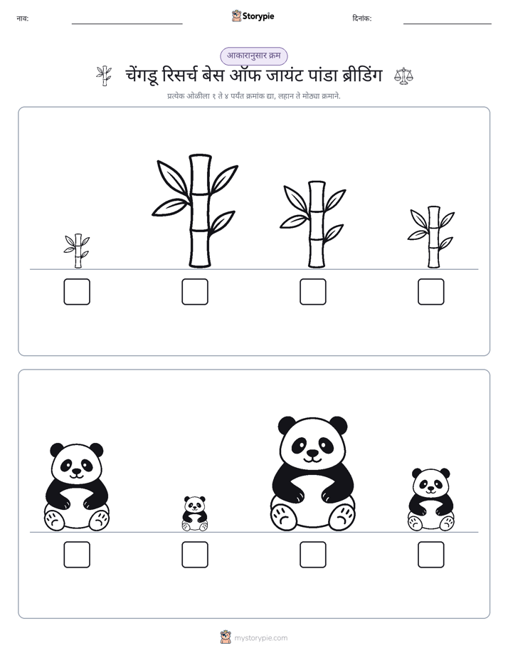आकार क्रम