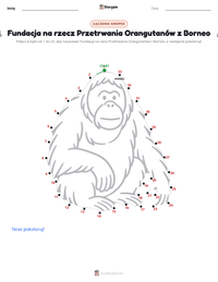 Podgląd drukowalnego arkusza ćwiczeń Fundacja na rzecz Przetrwania Orangutanów z Borneo