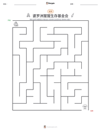 婆罗洲猩猩生存基金会 可打印工作表预览