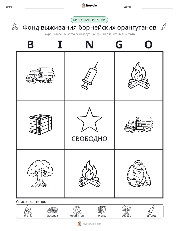 Бинго с картинками