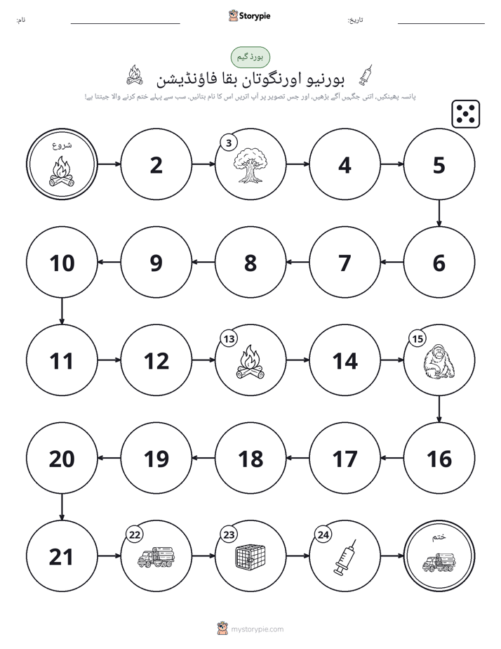 رول اور منتقل کریں کھیل