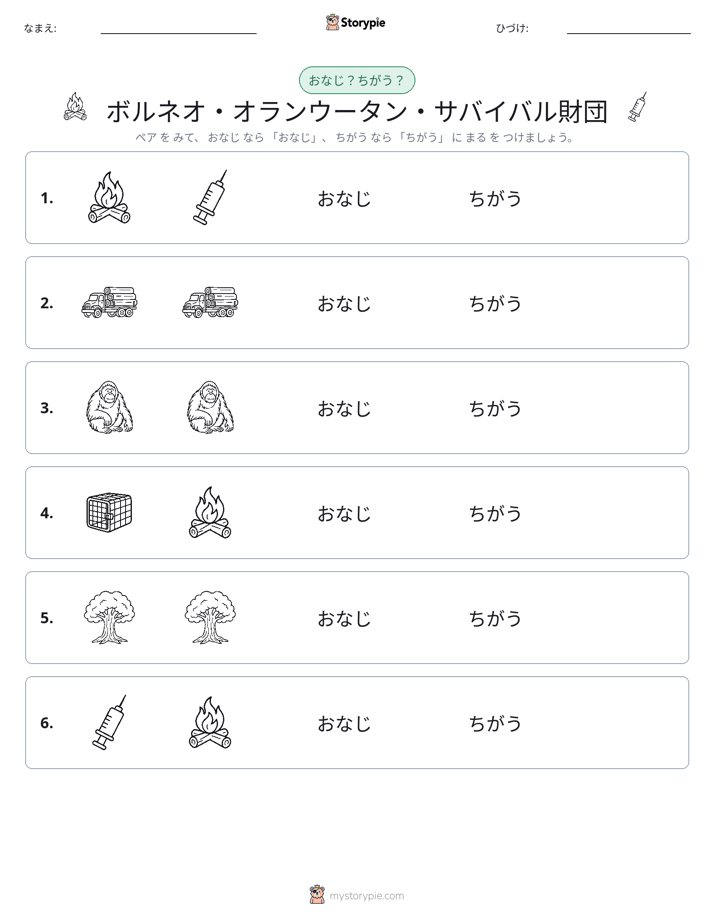 同じか違うか