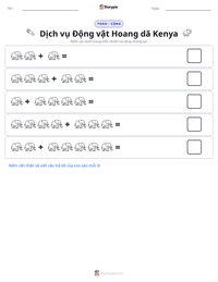 Xem trước tài liệu in sẵn Dịch vụ Động vật Hoang dã Kenya