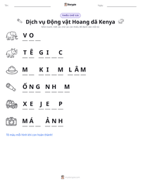 Xem trước tài liệu in sẵn Dịch vụ Động vật Hoang dã Kenya
