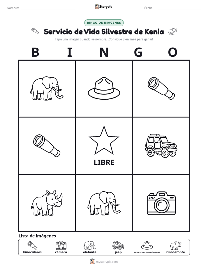 Bingo de Imágenes