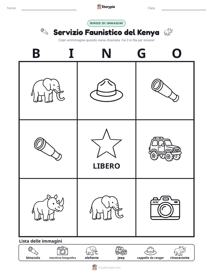 Bingo delle Immagini