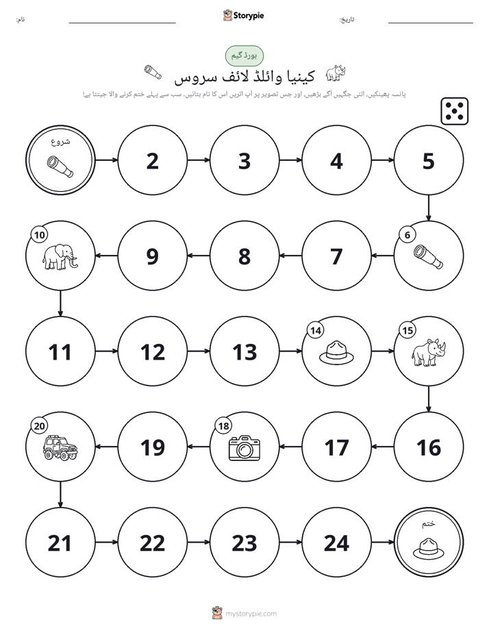 رول اور منتقل کریں کھیل