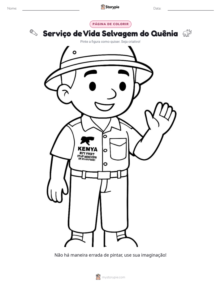 Página para colorir