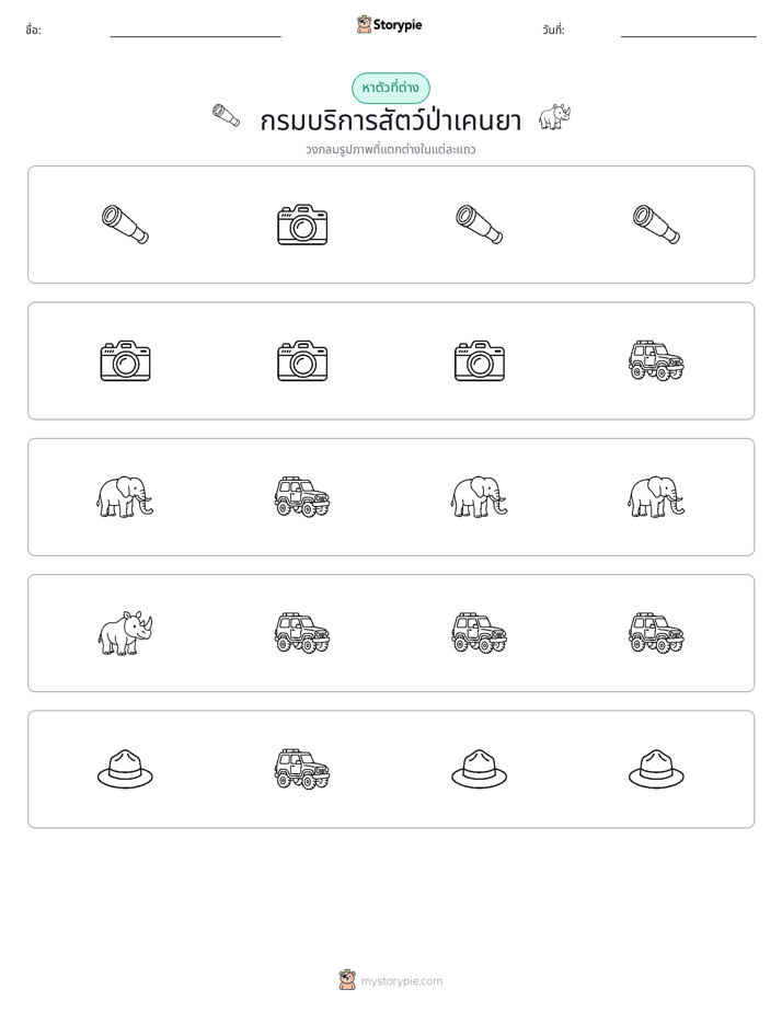 ตัวที่แตกต่าง