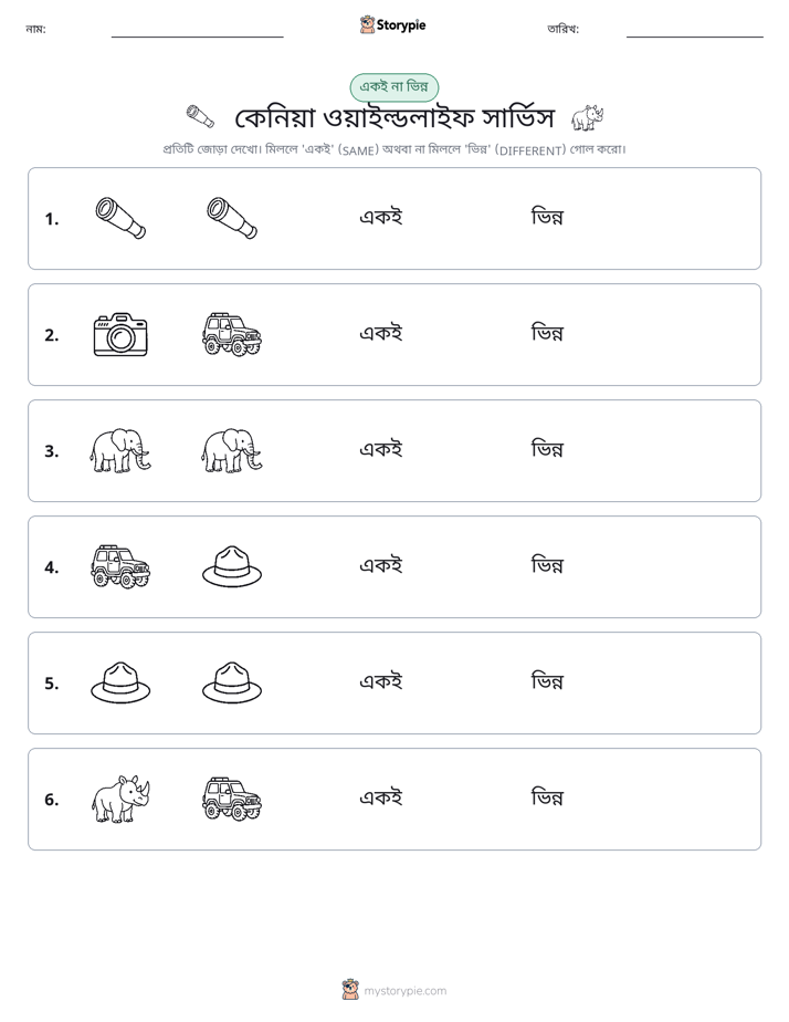একই বা ভিন্ন
