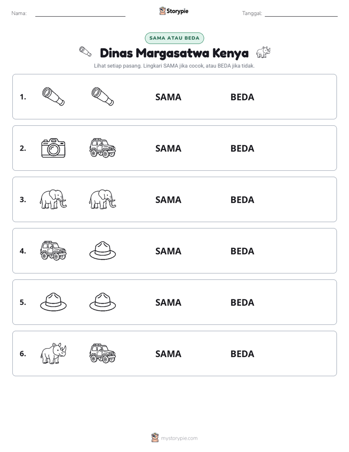 Sama atau Berbeda