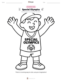 Special Olympics printable worksheet preview