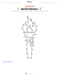 Special Olympics druckbare Arbeitsblatt Vorschau