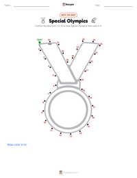 Special Olympics printable worksheet preview