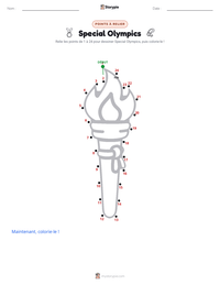 Aperçu de la feuille de travail imprimable Special Olympics