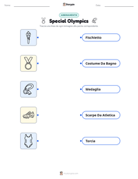 Anteprima della scheda stampabile di Special Olympics