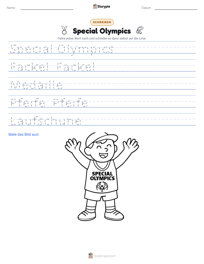 Schreibübung