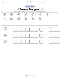Bornean Orangutan printable worksheet preview