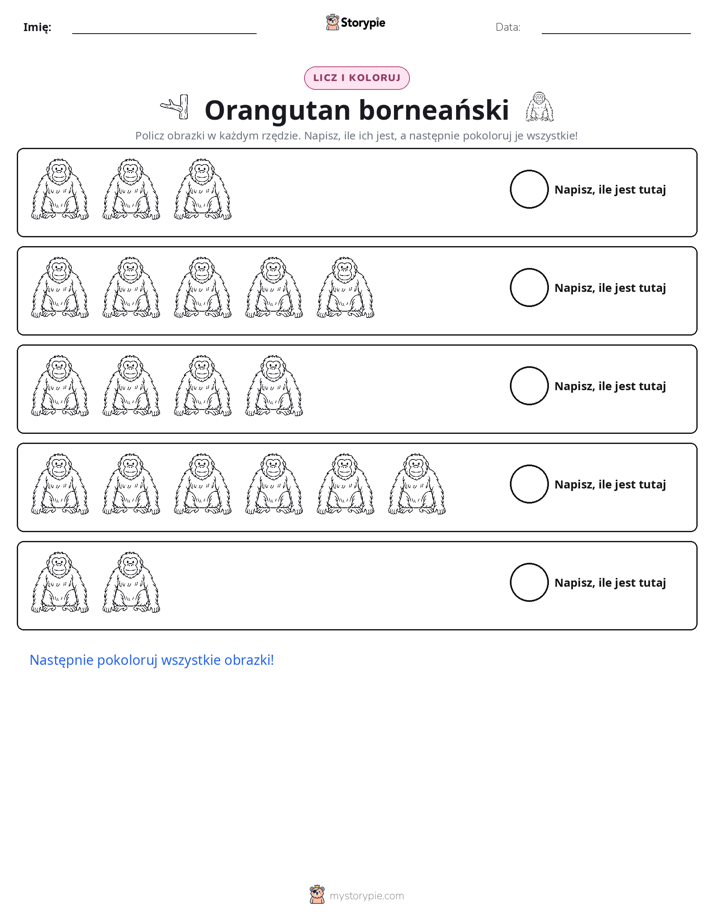 Liczenie i Kolorowanie
