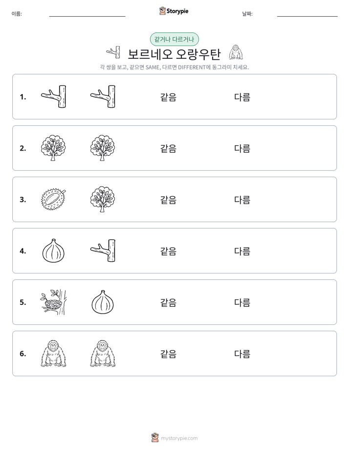 같은 것 또는 다른 것