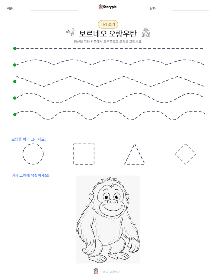 따라 쓰기