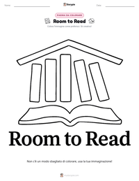 Anteprima della scheda stampabile di Room to Read