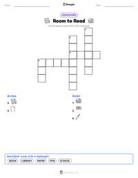 Room to Read printable worksheet preview