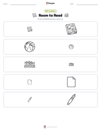 Room to Read printable worksheet preview