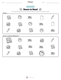 Room to Read printable worksheet preview