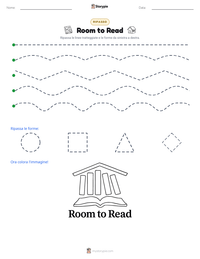 Anteprima della scheda stampabile di Room to Read