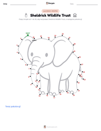 Podgląd drukowalnego arkusza ćwiczeń Sheldrick Wildlife Trust