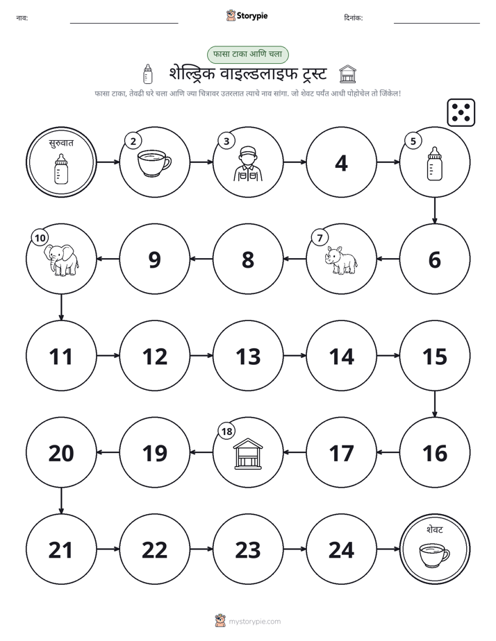 रोल & हलवा खेळ