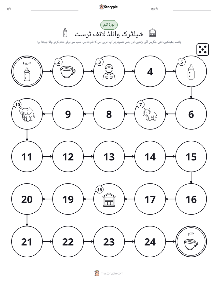 رول اور منتقل کریں کھیل