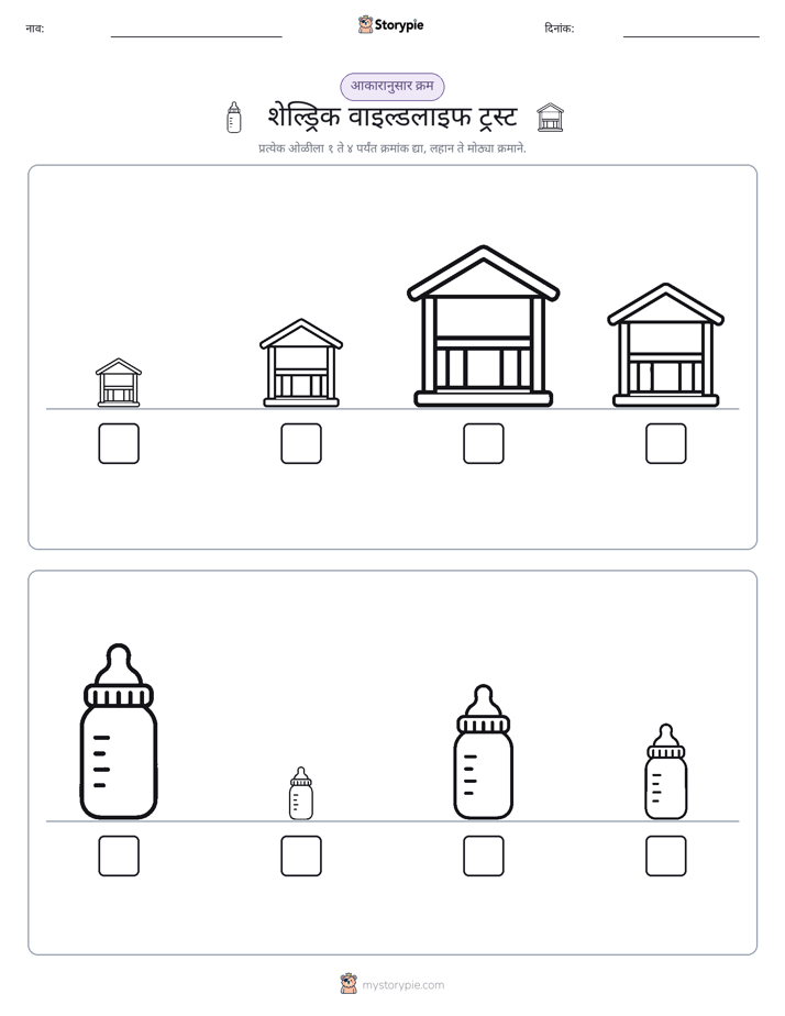आकार क्रम
