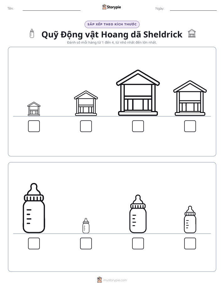 Thứ Tự Kích Thước