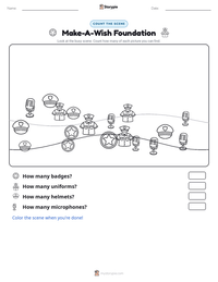 Make-A-Wish Foundation printable worksheet preview
