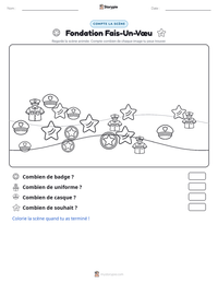 Aperçu de la feuille de travail imprimable Fondation Fais-Un-Vœu