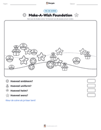 Make-A-Wish Foundation afdrukbare werkblad voorbeeld