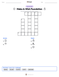 Make-A-Wish Foundation printable worksheet preview