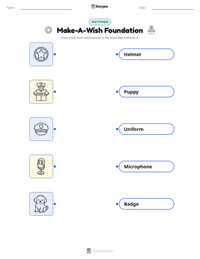 Make-A-Wish Foundation printable worksheet preview