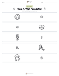 Make-A-Wish Foundation printable worksheet preview