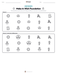 Make-A-Wish Foundation printable worksheet preview
