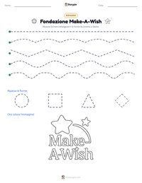 Anteprima della scheda stampabile di Fondazione Make-A-Wish