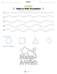 Make-A-Wish Foundation afdrukbare werkblad voorbeeld