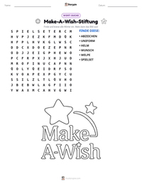 Make-A-Wish-Stiftung druckbare Arbeitsblatt Vorschau