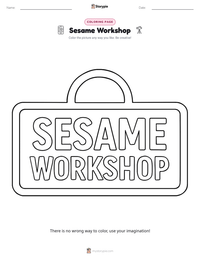 Sesame Workshop printable worksheet preview