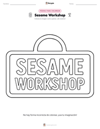 Vista previa de la hoja de trabajo imprimible de Sesame Workshop