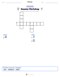 Sesame Workshop printable worksheet preview