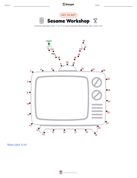 Sesame Workshop printable worksheet preview